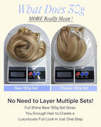 Full Shine Clip in Extensions 20 Inch Golden Blonde Mix Light Blonde Thick Human Hair Extensions Full Head Clip in Human Hair Remy Straight Hair 7 Pcs