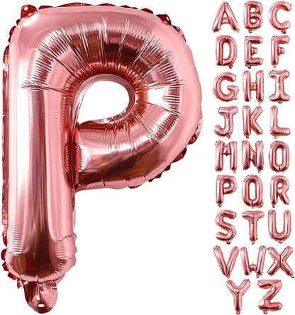 Lovoir 40 Inch Large Rose Gold Letter P Balloons Big Size Jumbo Mylar Foil by Lovoir