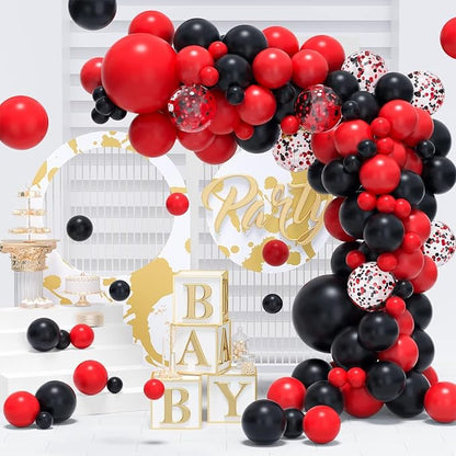 Red and Black Balloons Arch Kit - Image 8