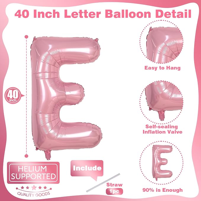 40 Inch Pastel Pink ONE Balloon - Image 2