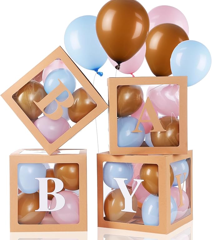 Zhanmai Baby Boxes for Bear Baby Shower Decoration by Zhanmai