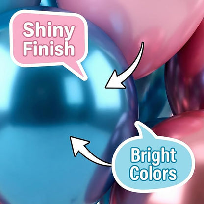 Pink and Blue Balloons Set - Image 3