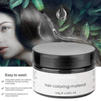 Black Hair Spray,Temporary Hair Color Dye,Hair Color Spray Wax, Natural Hair Coloring Wax Material Disposable Hair Styling Clays Ash for Cosplay,Party,Masquerade, Halloween.etc (Black, 1 Pack)