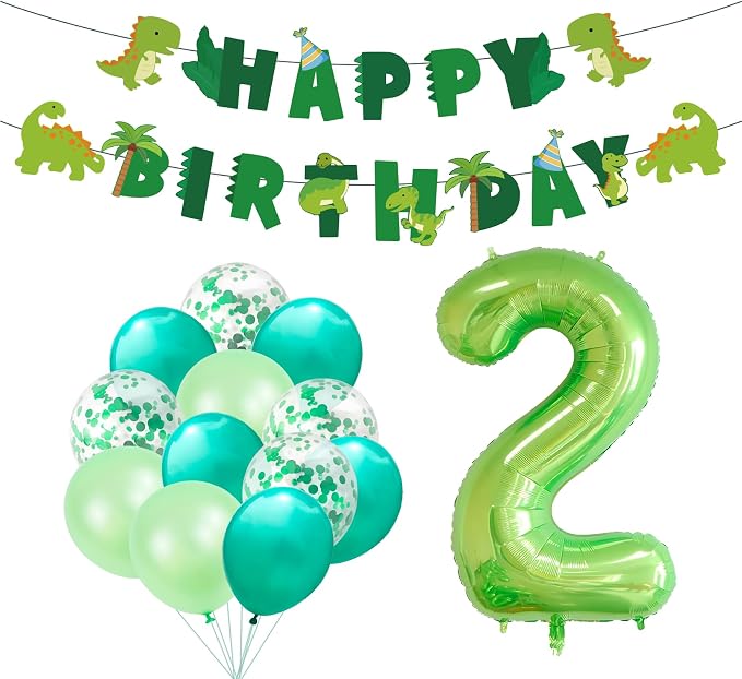 Dinosaur Theme Birthday Party Decorations by GLASNES