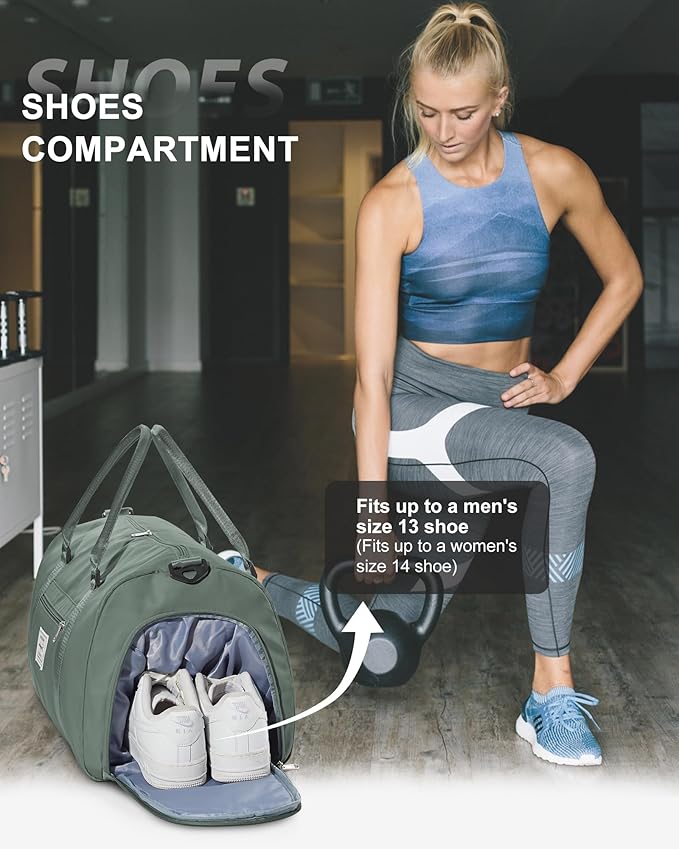 Gym Bag Womens,Travel Duffel Carry on Bag Sport Tote Bag Weekend Overnight Bag
