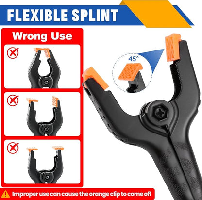 72 Pack 3.5 inch Plastic Spring Clamps, Backdrop Clips, Plastic Clamps - Image 4