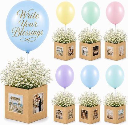 Cinrobiye 12 Pcs Wedding Table Centerpiece Boxes by Cinrobiye