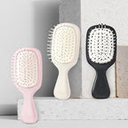 Mini Hair Bursh for Women Men and Kids, Protable Travel Size Hair Brush for Pockets Purses, Mini Detangler Brush for All Hair Types, Small Paddle Brush for Detangling (Black)