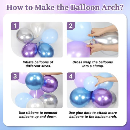 131pcs Frozen Balloon Arch Kit - Image 4