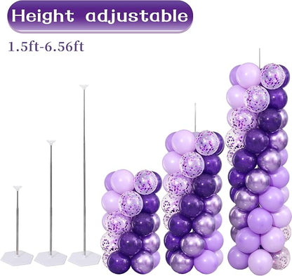 Purple Balloon Column Stand Kit Set of 2 - Image 4