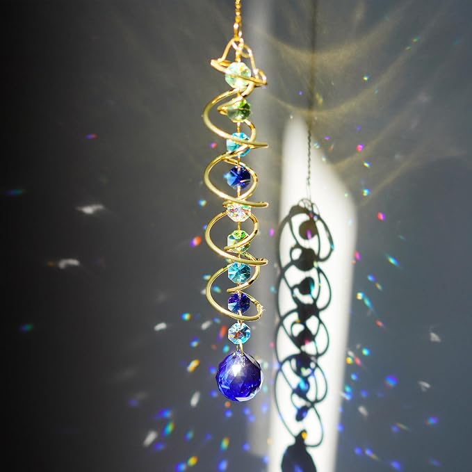 Crystal Gazing Ball Wind Spinner Suncatcher - Image 2