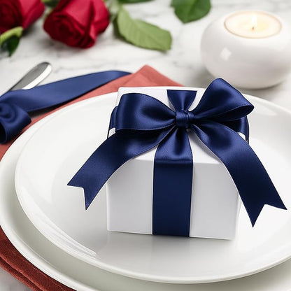 30Yards 1 1/2In Navy Blue Ribbon - Image 4