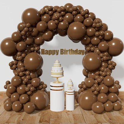 Brown Balloon Arch Kit 111Pcs 18 12 5 Inch Latex Party Balloons Garland by Kawkalsh
