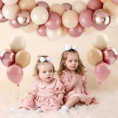 Patimate Retro Blush Pink Balloons Set - Image 7