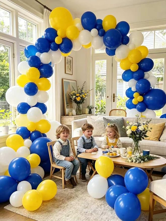 Blue Balloons 125 Pcs Different Sizes 18 12 10 5 Inch Royal Navy Blue Balloon - Image 8