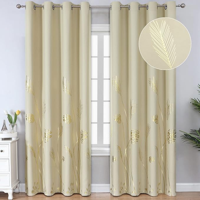 Thermal Insulated Blackout Curtains 108 Inches Long by ESTELARTEXTILER