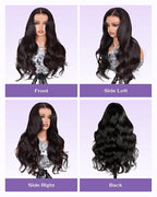 13x6 SKINLIKE Real HD Lace Frontal Wig, 180% Density Ultra-fitted 0.10mm Thin Invisible HD Lace Wig Pre-plucked Hairline Bleached Knots Virgin Human Hair Wigs Body Wave 30 Inch