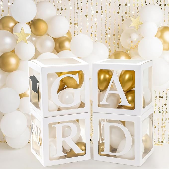 Graduation Decorations 2026, PROUD OF YOU, Class of 2026 and 130pcs White Gold - Image 7