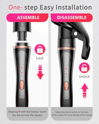 5 in 1 Curling Iron, Curling Wand Set Versatile Hair Crimper Waver 4 Interchangeable Ceramic Barrels(0.35"-1.25'') Fast Heating Dual Voltage Christmas Birthday Gifts for Women All Hair Types Travel