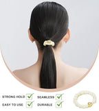 9PCS Hair Bracelets for Women Elastic Bracelets Hair Ties No Damage Hair Bands for Girls Silk Scrunchies Thick Thin Long Curly Hair Accessories for Women