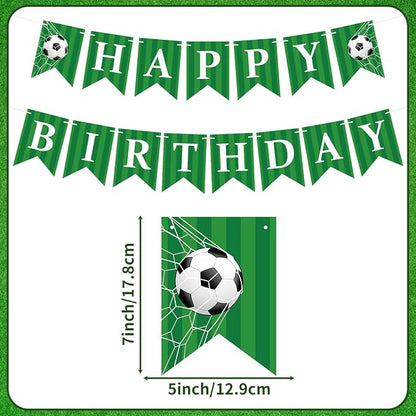 Soccer Happy Birthday Banner Birthday Party Decoration Soccer Party Banner - Image 2