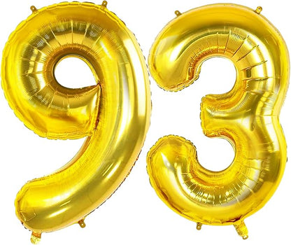 Joycard 93 Balloons for 93rd Birthday Party Decorations, 40 Inch by Joycard