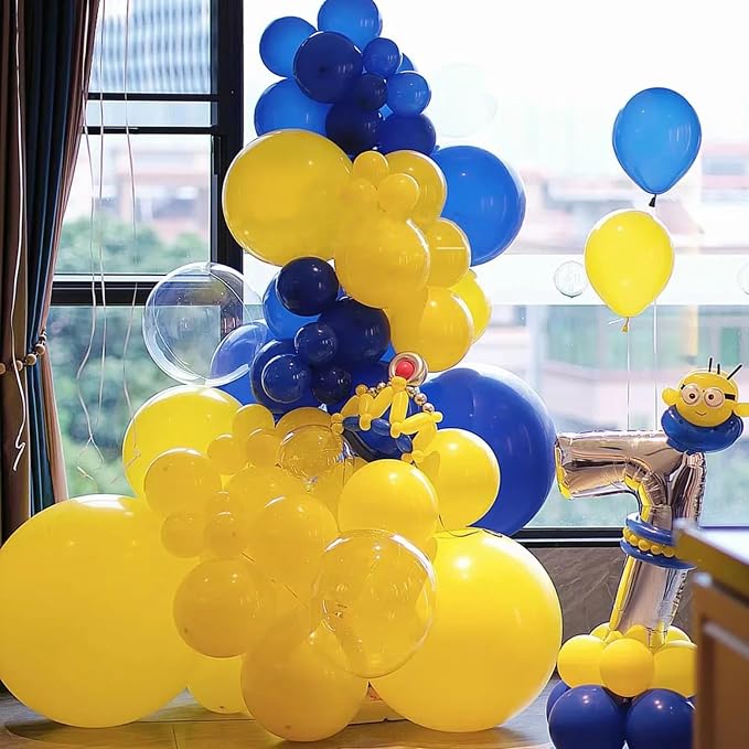 Voircoloria 66pcs Lemon Yellow Mustard Yellow Latex Party Balloons, 12inch | - Image 6