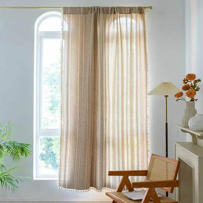 Sutuo Home Boho Curtains for Bedroom Living Room 72 Inch Length, Light - Image 3