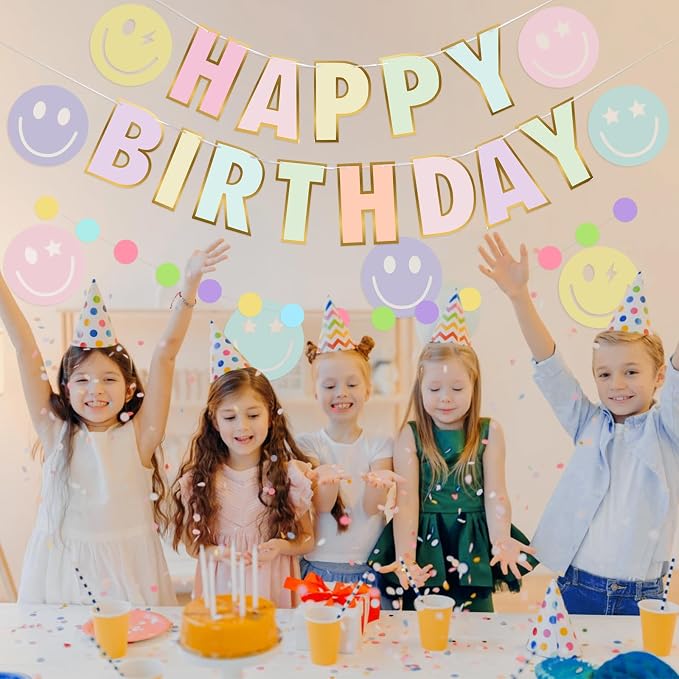 Pre-Strung Happy Birthday Banner, NO DIY Party Decorations | Birthday Party - Image 7