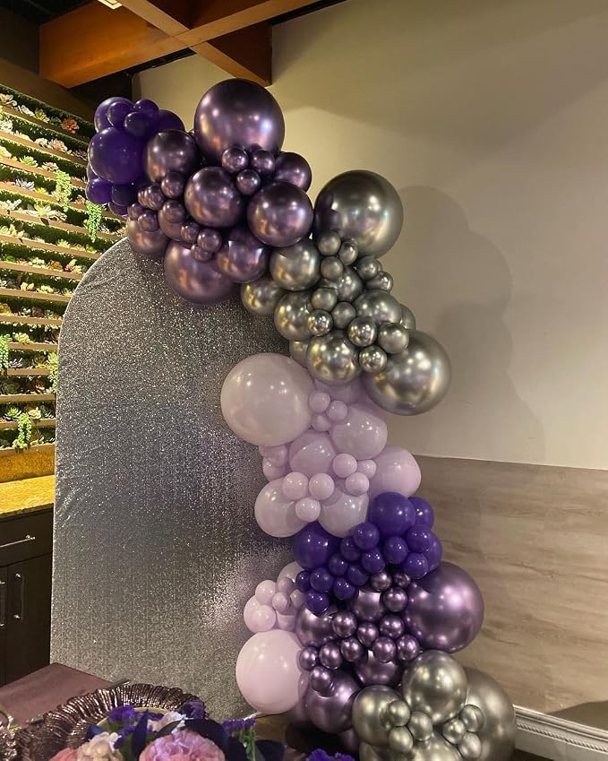KBZVNAF Dark Purple Latex Party Balloons 50 Pack 12 inch | Purple Helium Matte - Image 7