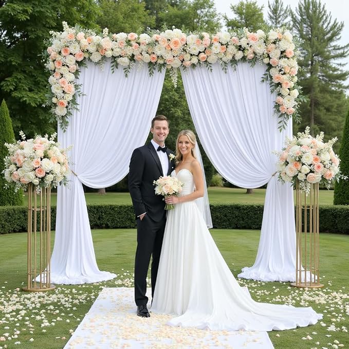 10ft×12ft White Backdrop Curtain - Image 2