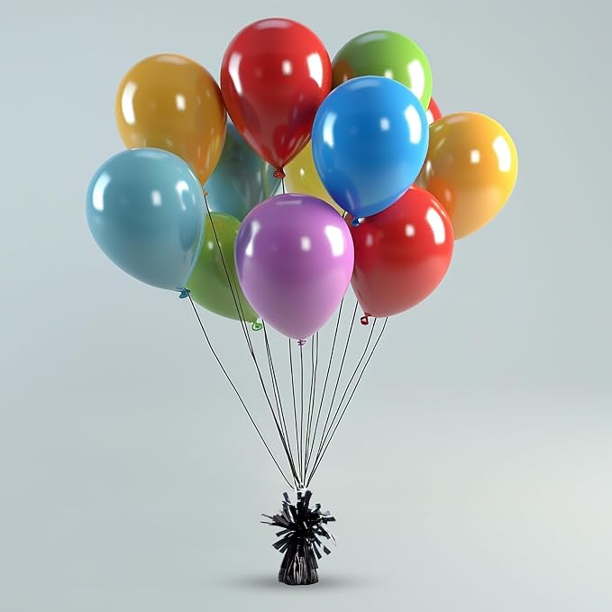 12-Pack Black Balloon Weights - Image 6