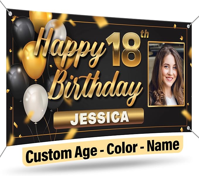 Custom Birthday Banner by DOT4DOT by Dot4DotPrinting