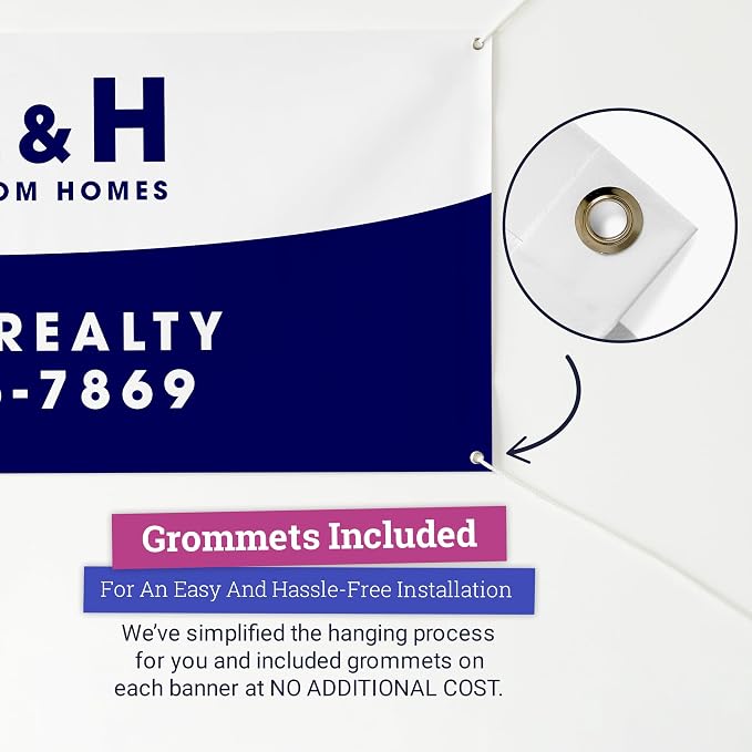 CustomForMe Personalized Vinyl Banner – Vinyl Printed Customizable Banner - Image 4