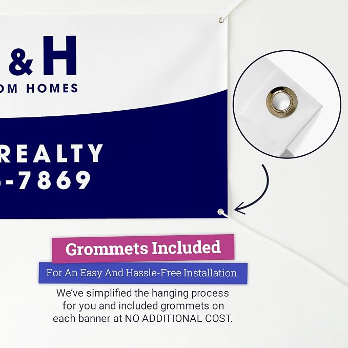 CustomForMe Personalized Vinyl Banner – Vinyl Printed Customizable Banner - Image 4