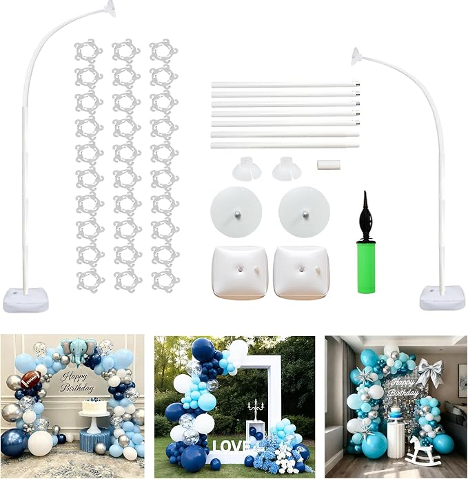 Balloon Arch Stand Kit 9ft &5.6ft, Heavy Duty Base by Unknown