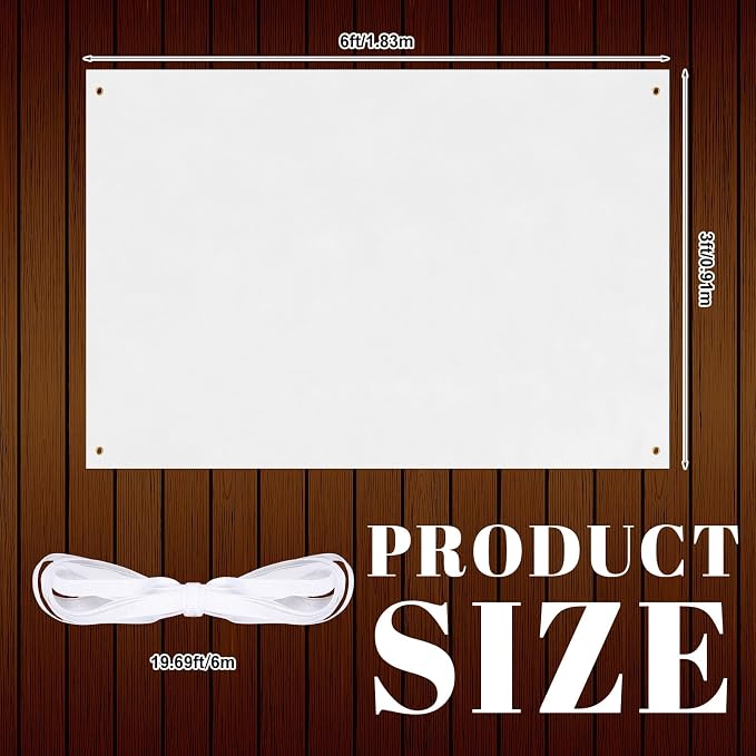 Zonon Large Blank Banners And Signs Polyester Oxford Cloth Sublimation Banner - Image 2