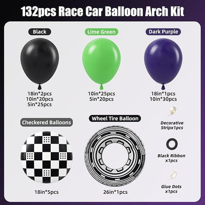 132pcs Truck Theme Balloon Garland Arch Kit - Image 2