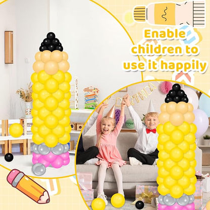 150 Pcs Back to School Pencil Balloons Large Pencil Colorful Balloon DIY Pencil - Image 7