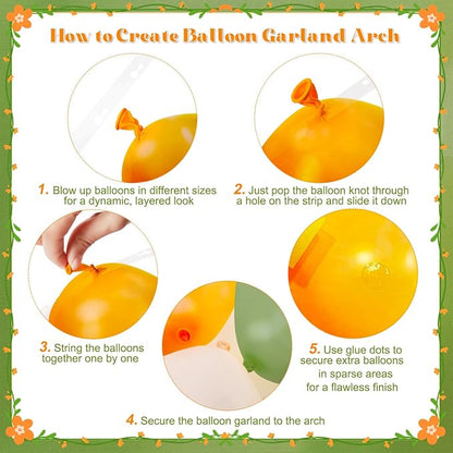 Orange and Green Balloon Arch kit - Image 6