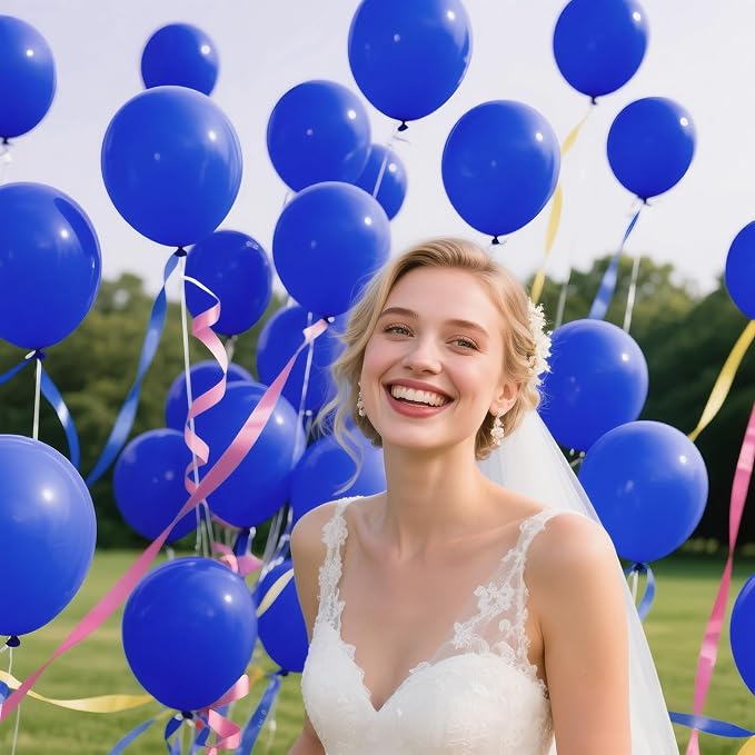 200pcs Royal Blue Balloons 5 Inch, Small Mini Latex Balloons - Image 6