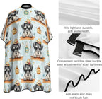 Lightweight Salon Cape, Schnauzer Cute Dog Haircut Hairdressing Cloth Apron Haircut Barber Gown for Barbers