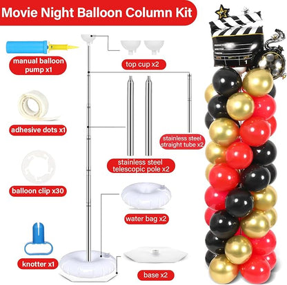 2 Sets Movie Night Balloon Column Stand Kit - Image 2