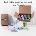 8 Pack Pastel Flat Hair Clips for Girls – Cute Matte Claw Clips in Pink, Blue, Green, Purple, Soft Color Aesthetic Hair Accessories, Non-Slip Barrettes Gift for Teen or Preppy Style