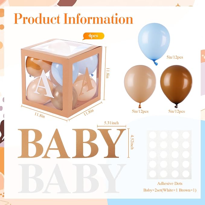 Zhanmai Baby Boxes for Bear Baby Shower Decoration - Image 2