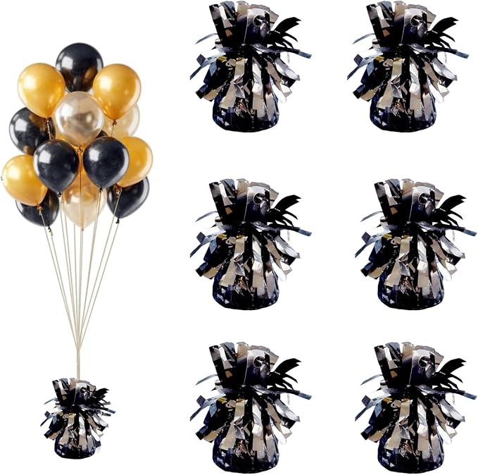 Balloon Weights Black 6Pcs | Perfect by Unknown