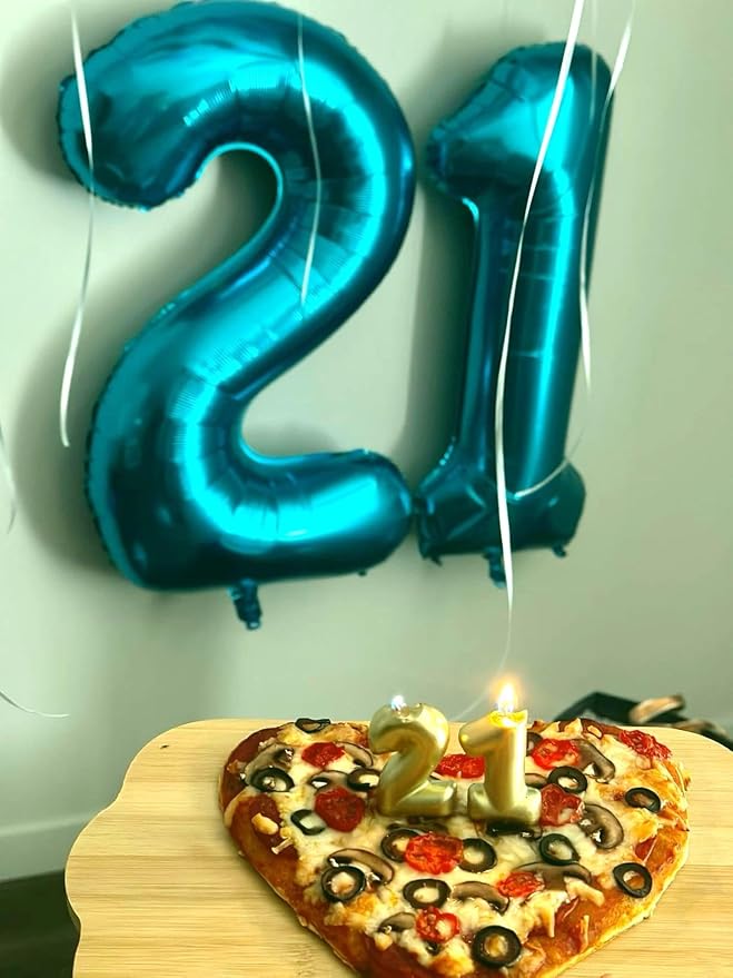 Blue Number 1 Balloon 40 inch, Balloon numbers party supplies, deco photo shoot - Image 6