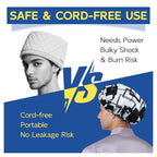 Years calm Shower Cap for Men, Waterproof & Heat-Retaining Hair Treatment Cap – Reusable Men’s Shower Cap with Foil Lining, Elastic Band, for Steam Care, Hair Mask & Oil Conditioning