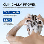 Professional Strength Hair Restore Shampoo for Men, DHT Blocker for Hair Loss and Thinning Hair, Biotin Shampoo Infused with Rosemary Oil for Hair Growth, Sulfate-Free, Color-Safe, 16 Fl Oz