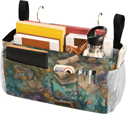 Bedside Caddy Metal Frame Hanging Organizer Bunk Bed Dorm Accessories Hook And - Image 3